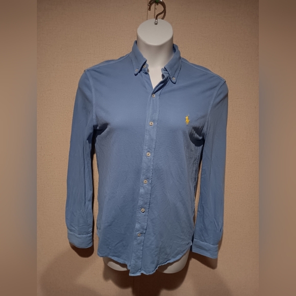 Ralph Lauren Light Blue Casual Button Down Shirt Size M - Picture 2 of 5